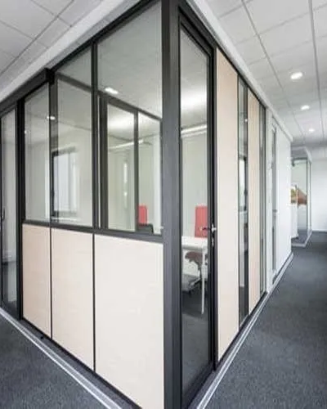 aluminium‑framed glass walls